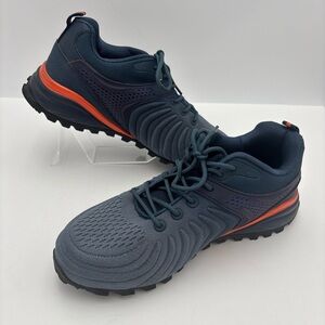 Men's Blue and Orange Athletic Shoes